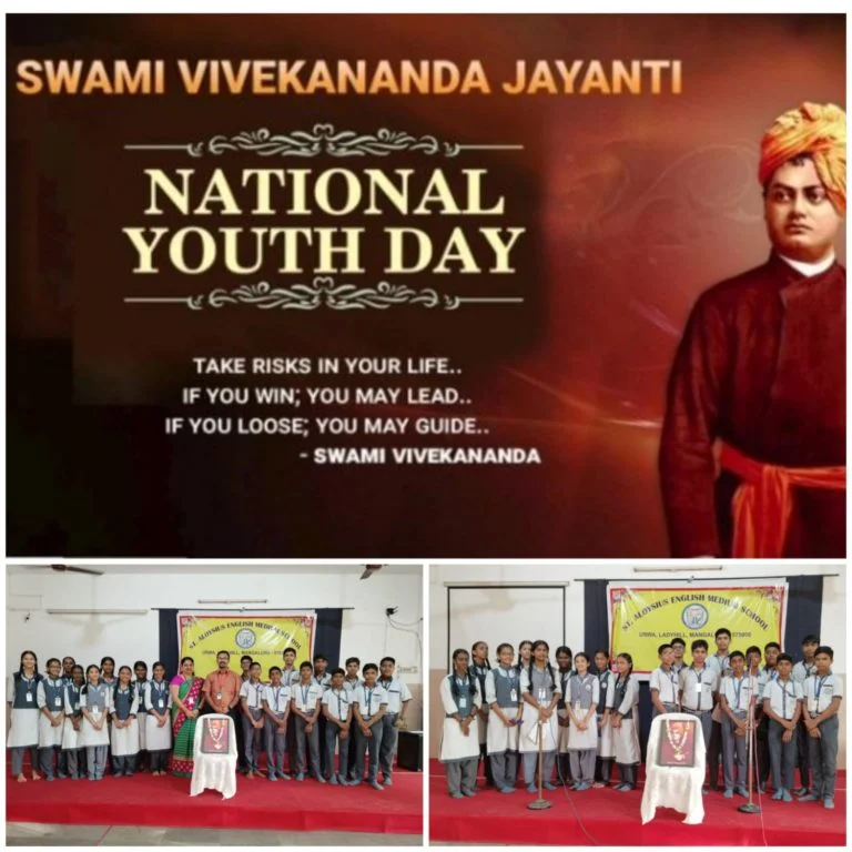 Swami Vivekananda's Birth Anniversary (National Youth Day) celebrated at St Aloysius English Medium School, Urwa